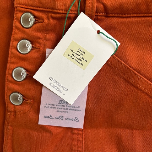 Cosmic Blue Love Hailey Eco Button Front Cargo Pant - Picture 8 of 12